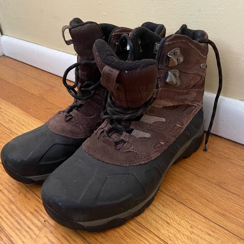 Merrell Moab Polar hiking boots in espresso